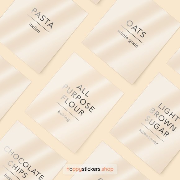 36 Labels • Avenir Minimalist Pantry for Kitchen • Organization Pantry Labels - Picture 13 of 17